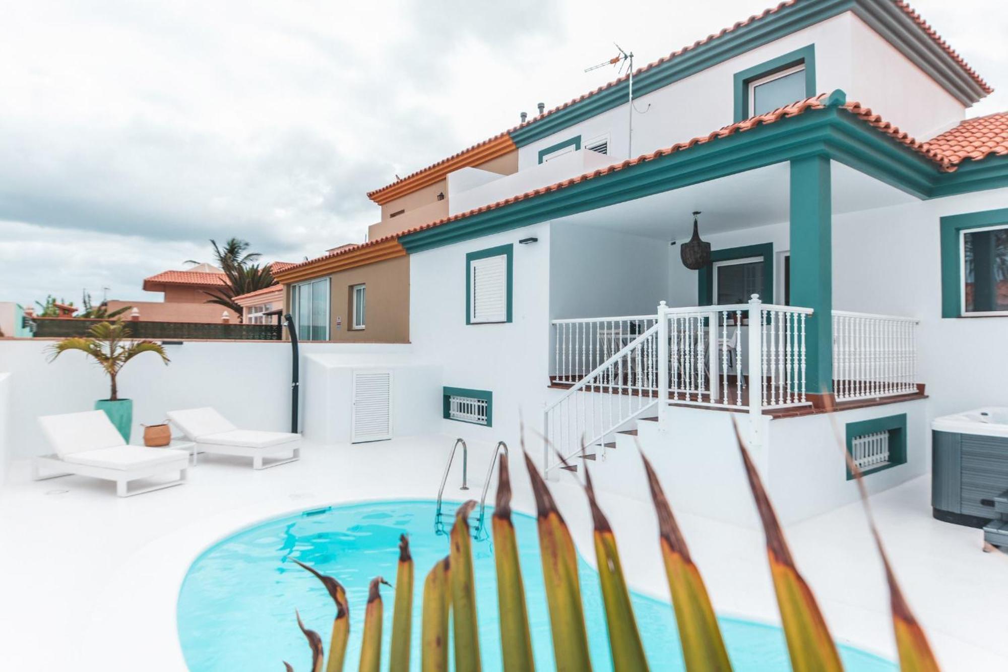 Villa Veaco Beach With Jacuzzi And Private Pool Corralejo Exterior photo